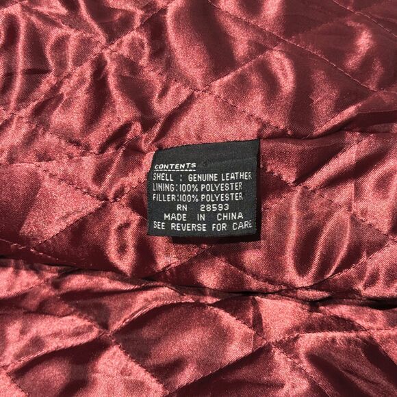 VTG Members Only Insulated Black Soft Leather Long Jacket Men’s Size Large - Picture 12 of 13